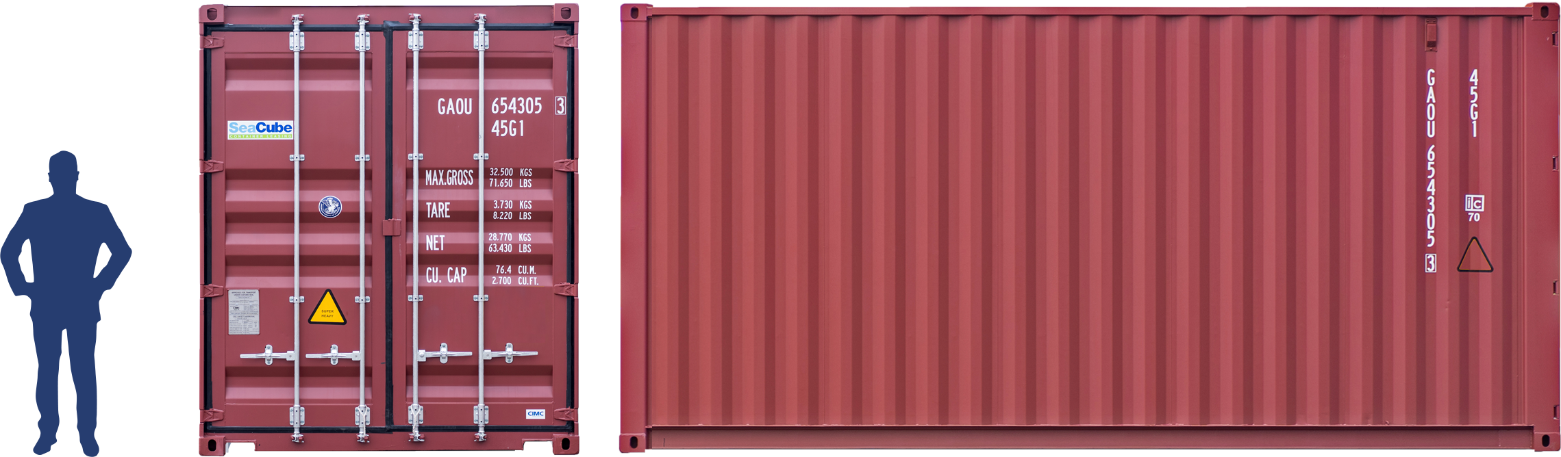 20 foot dry shipping container